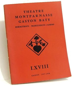 Seller image for Theatre montparnasse gaston baty LXVIII saison 1957-1958 for sale by crealivres