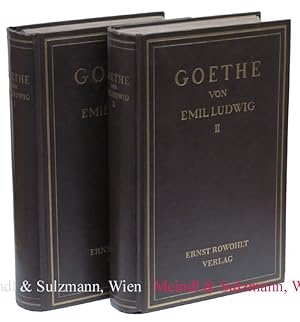 Image du vendeur pour Goethe. Geschichte eines Menschen. (29.-34. Tausend). 2 Bnde. mis en vente par Antiquariat MEINDL & SULZMANN OG