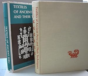 Bild des Verkufers fr Textiles of Ancient Peru and Their Techniques zum Verkauf von Midway Book Store (ABAA)