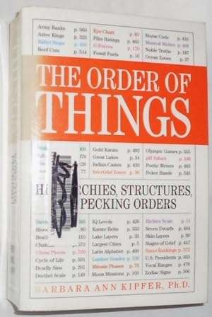 Image du vendeur pour The Order of Things ~ Hierarchies, Structures, and Pecking Orders mis en vente par E. Manning Books