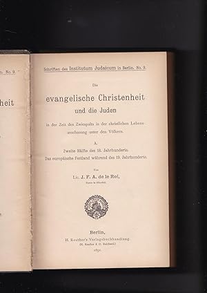 Die evangelische Christenheit und die Juden unter dem Gesichtspunkt der Mission geschichtlich bet...