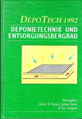 Image du vendeur pour Deponietechnik und Entsorgungsbergbau. mis en vente par Buchversand Joachim Neumann