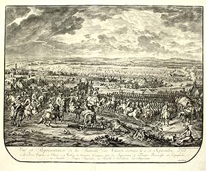 VuÎ er Representation de la bataille de Chiari donnÈe le 3. de Septembre 1701.