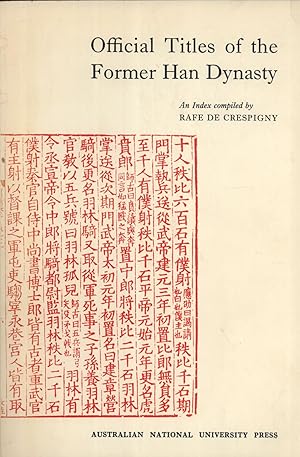 Image du vendeur pour Official Titles of the Former Han Dynasty mis en vente par Masalai Press