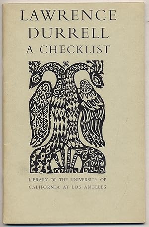 Image du vendeur pour Lawrence Durrell: A Checklist mis en vente par Between the Covers-Rare Books, Inc. ABAA