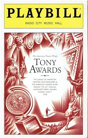 Playbill - Tony Awards - June 7, 1998