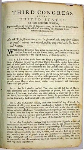 THIRD CONGRESS OF THE UNITED STATES: AT THE SECOND SESSION, BEGUN AND HELD AT THE CITY OF PHILADE...