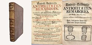 Bild des Verkufers fr Cimbrisch-Hollsteinische Antiquitaeten-Remarques (56 Stck in 1 Band   alles), zum Verkauf von Antiquariat H. Carlsen