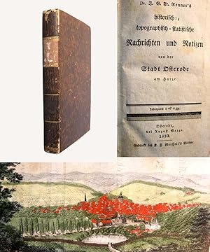 Bild des Verkufers fr Historisch-, topographisch-statistische Nachrichten und Notizen von der Stadt Osterode am Harze. zum Verkauf von Antiquariat H. Carlsen