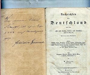 Nachrichten über Deutschland und seine acht und dreißig Ländchen, reichend bis März 1848. Frei vo...
