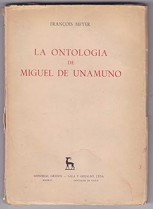 Bild des Verkufers fr La Ontologia de Miguel de Unamuno zum Verkauf von Kultgut