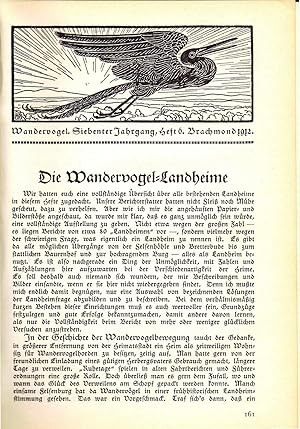 Sammelband mit 17 Ausgaben des Wandervogel (Monatsschrift des Wandervogel - Deutschen Bundes für ...