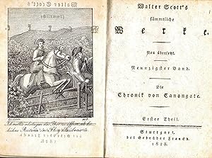 Die Chronik von Canongate. Aus dem Englischen übersetzt. (5 Theile in 1 Band 1828)