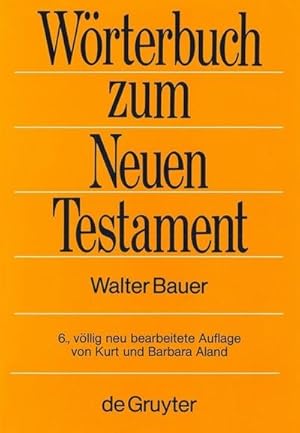 Imagen del vendedor de Wrterbuch zum Neuen Testament a la venta por Rheinberg-Buch Andreas Meier eK