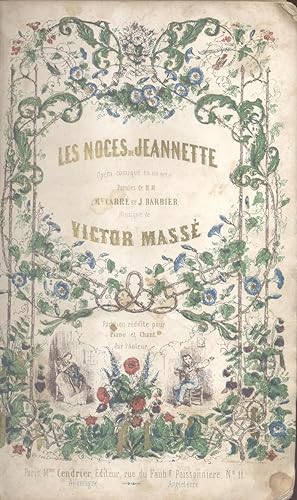 Immagine del venditore per LES NOCES DE JEANNETTE (1853). Opra Comique en un Acte. Paroles de M.Carr et J.Barbier. Partition rduite pour Piano et Chant par l'Auteur (Pl.n615). venduto da studio bibliografico pera s.a.s.