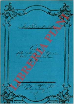 Seller image for Vendita di un predio detto Ai Prati posto a Sala Bolognese, territorio di Padulle. for sale by Libreria Piani