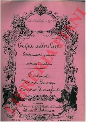 Seller image for Contratto di vitalizio e compravendita di un predio detto Morazzo e di un altro predio detto Bianello posti nella Parrocchia delle Pieve di Sant'Andrea, Comune di Imola for sale by Libreria Piani