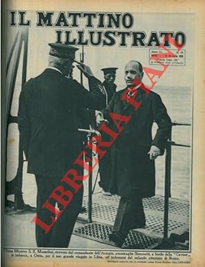 Il Primo Ministro S.E. Mussolini, ricevuto dal Comandante dell'Armata, ammiraglio Simonetti, a bo...