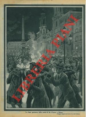 Imagen del vendedor de La lieta gazzarra della notte di fin d'anno a Roma. a la venta por Libreria Piani
