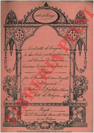 Seller image for Contratto di compra di due fondi posti in Carviano nel Comune di Tavernola for sale by Libreria Piani