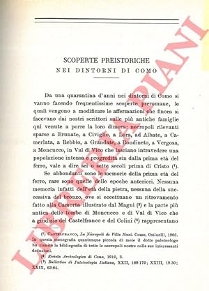 Bild des Verk�ufers f�r Scoperte preistoriche nei dintorni di Como. zum Verkauf von Libreria Piani