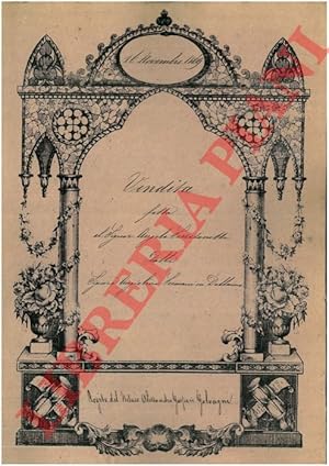 Seller image for Vendita di una possesione detta San Domenico posta nel Comune di Viadagola, territorio di Quarto di Sotto for sale by Libreria Piani