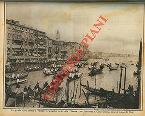 La grande regata storica a Venezia: il fantastico corteo delle  bissone  sfila attraverso il Cana...
