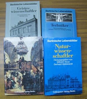 Seller image for Berlinische Lebensbilder. Konvolut mit 4 Titeln: Naturwissenschaftler / Geisteswissenschaftler / Theologen / Techniker. for sale by Antiquariat Carl Wegner