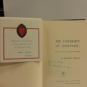 Seller image for The University of Cincinnati: A Success Story in Urban Higher Education for sale by Queen City Books