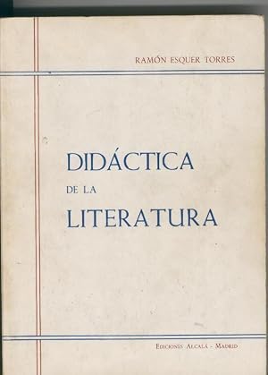 Immagine del venditore per Didactica de la literatura (subrayado en algunas paginas) venduto da El Boletin