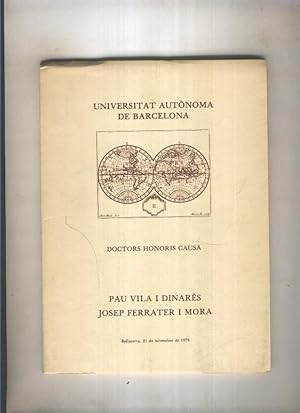 Seller image for Doctors Honoris causa for sale by El Boletin