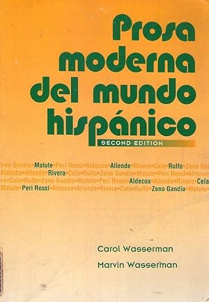 Seller image for PROSA MODERNA DEL MUNDO HISPANICO. Second edition for sale by Buenos Aires Libros