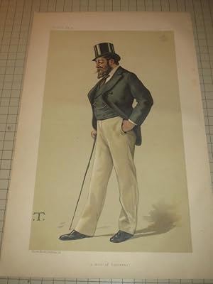 Seller image for 1882 Vanity Fair Print of "A Man of Business" - Lord Henniker for sale by rareviewbooks