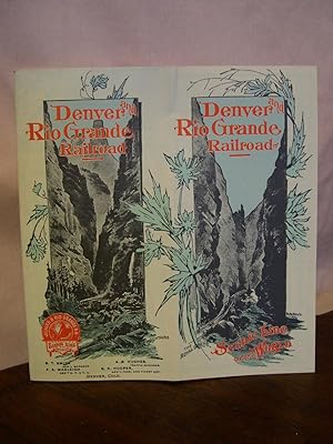 Seller image for DENVER AND RIO GRANDE RAILROAD, SCENIC LINE OF THE WORLD [FACSIMLE OF AUGUST 1890 PASSENGER TIME TABLE] for sale by Robert Gavora, Fine & Rare Books, ABAA