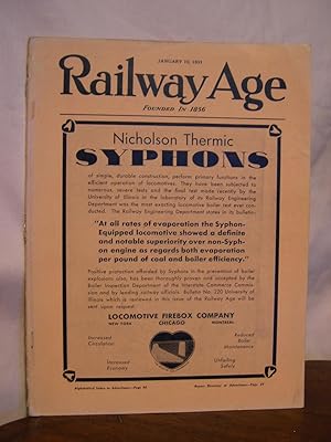 Seller image for RAILWAY AGE: VOLUME 90, NUMBER 2, JANUARY 10, 1931 for sale by Robert Gavora, Fine & Rare Books, ABAA