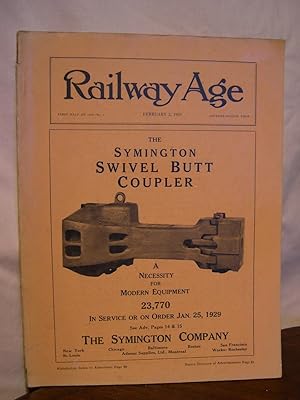 Seller image for RAILWAY AGE: VOLUME 86, NUMBER 5, FEBRUARY 2, 1929 for sale by Robert Gavora, Fine & Rare Books, ABAA