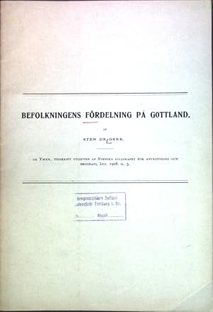 Bild des Verk�ufers f�r Befolkningens f�rdelning pa Gottland; zum Verkauf von books4less (Versandantiquariat Petra Gros GmbH & Co. KG)