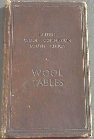 Wool Tables - British Wool Commission South Africa