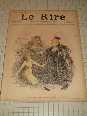 Image du vendeur pour 1897 Le Rire, Journal Humoristique - Adolphe Willette Cvr Art - Les Vegetariens (The Vegetarians) - La Belle Epoque Era mis en vente par rareviewbooks