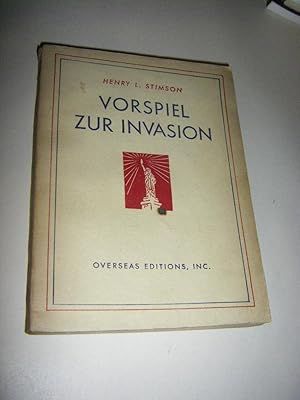 Bild des Verkufers fr Vorspiel zur Invasion zum Verkauf von Versandantiquariat Rainer Kocherscheidt