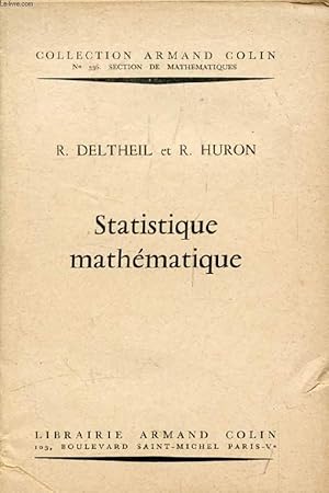 Seller image for STATISTIQUE MATHEMATIQUE for sale by Le-Livre