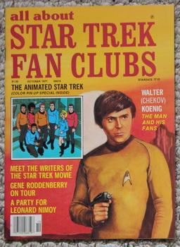 Seller image for All About Star Trek Fan Clubs ~ Issue Five ( 5 ) ~ October 1977 - with Animated Star Trek Color Pin-up for sale by Comic World