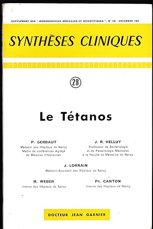 Le tétanos