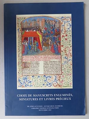 Bild des Verkufers fr Choix de manuscrits enlumins, miniatures et livres prcieux. Septembre 2002 zum Verkauf von Antikvariat Valentinska