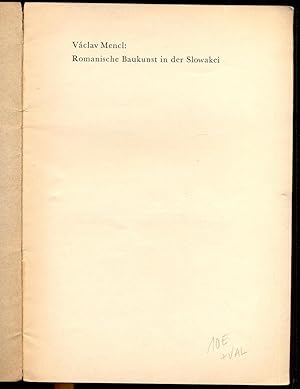 Seller image for Romanische Baukunst in der Slowakei [Sonderdruck] for sale by Antikvariat Valentinska