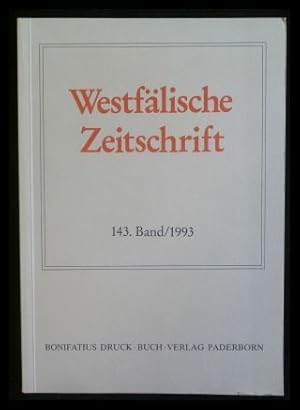 Bild des Verkufers fr Westflische Zeitschrift Zeitschrift fr vaterlndische Geschichte und Altertumskunde 143. Bd./1993 zum Verkauf von ANTIQUARIAT Franke BRUDDENBOOKS