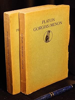 Platons Gorgias / Menon + Protagoras/ Theaitetos (2 Bände) -