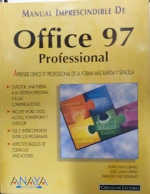Seller image for MANUAL IMPRESCINDIBLE DE OFFICE 97 PROFESSIONAL. APRENDE OFFICE 97 PROFESSIONAL DE LA FORMA MAS RAPIDA Y SENCILLA. for sale by Libreria Lopez de Araujo