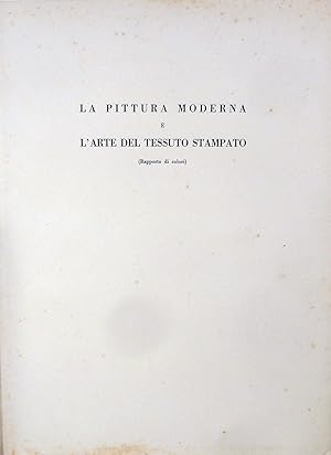 La Pittura Moderna E L'Arte Del Tessuto Stampato (Rapporto di colori)