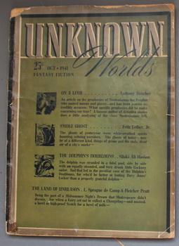 Image du vendeur pour UNKNOWN WORLDS (Bedsheet PULP; Street & Smith Pub); October 1941 Volume-5 #3; Borrowed Glory by L. RON HUBBARD; - Pulp Digest Magazine; mis en vente par Comic World